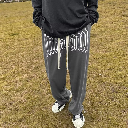 👖 Men’s Summer Plus Size Sports Pants – Loose Straight Wide-Leg Casual Trousers