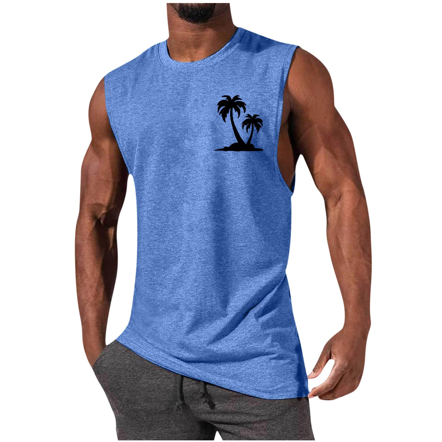 🏋️‍♂️ Men’s Sleeveless Sports Vest – Loose Summer Workout Tank Top