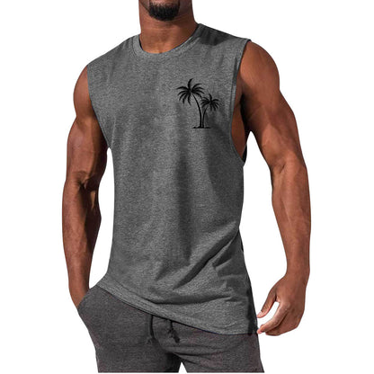 🏋️‍♂️ Men’s Sleeveless Sports Vest – Loose Summer Workout Tank Top