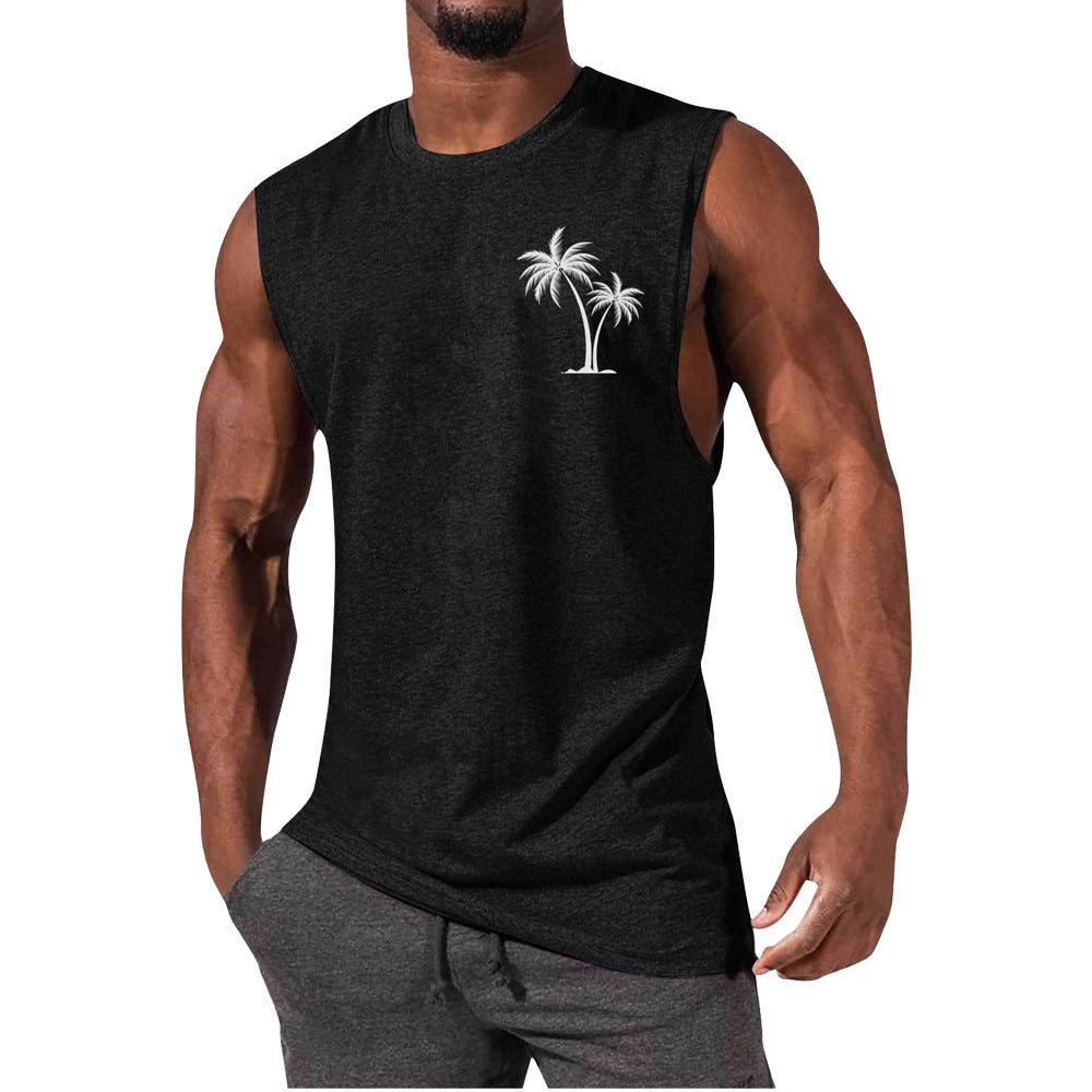 🏋️‍♂️ Men’s Sleeveless Sports Vest – Loose Summer Workout Tank Top