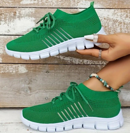 Women’s Flying Woven Mesh Sneakers – Lightweight, Breathable, and Comfortable Walking Shoes