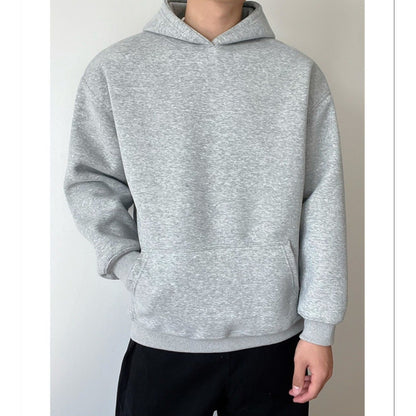 🧥 Solid Color Hooded Sweater – Unisex Autumn & Winter Casual Hoodie