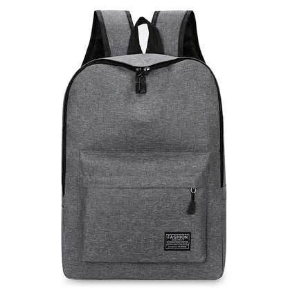 Versatile Unisex Backpack – Trendy Washable Oxford Cloth Computer Bag for School, Travel, and Everyday Use (Black, Grey, Blue, Red)