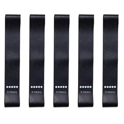 5Pcs/Set Yoga Resistance Bands – Elastic Bodybuilding Bands for Pilates, Gym Workouts, and Fitness – Expander Belt – Pink