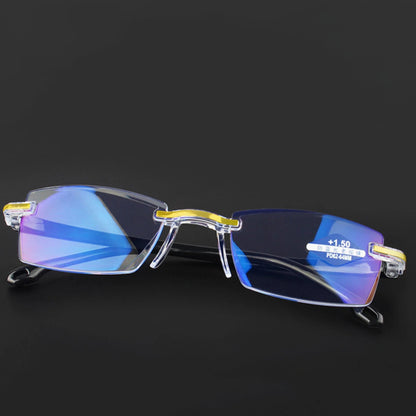 Anti Blue Light Blocking Glasses - Transparent Plastic Frame for Computer and Gaming