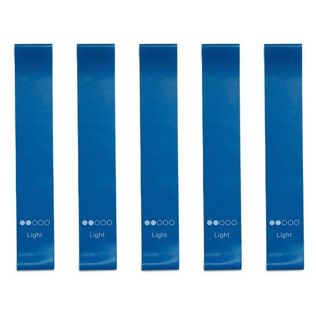 5Pcs/Set Yoga Resistance Bands – Elastic Bodybuilding Bands for Pilates, Gym Workouts, and Fitness – Expander Belt – Pink