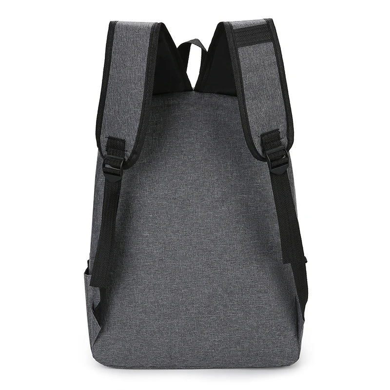 Versatile Unisex Backpack – Trendy Washable Oxford Cloth Computer Bag for School, Travel, and Everyday Use (Black, Grey, Blue, Red)
