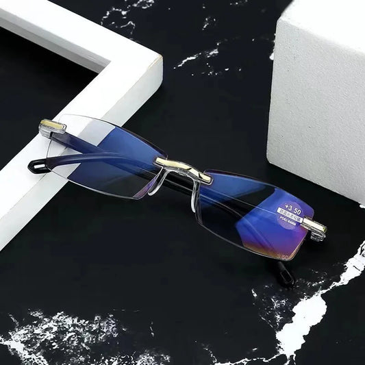 Anti Blue Light Blocking Glasses - Transparent Plastic Frame for Computer and Gaming