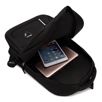 Minimalist Large Capacity Backpack for Men – Waterproof Oxford Commute School Backpack, Business Casual, Multiple Pockets, Travel Bag