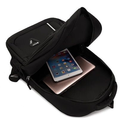 Minimalist Large Capacity Backpack for Men – Waterproof Oxford Commute School Backpack, Business Casual, Multiple Pockets, Travel Bag