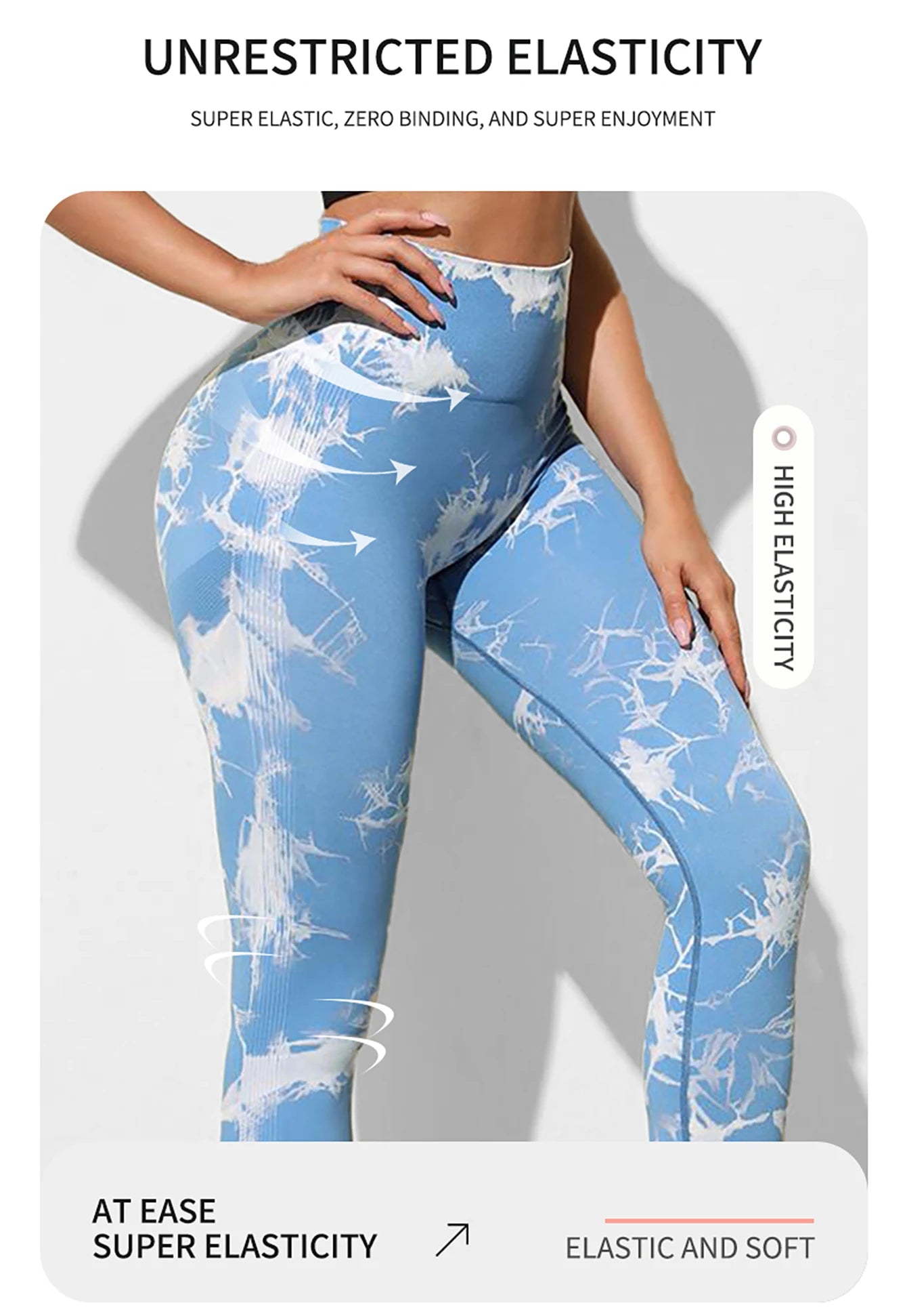 Tie Dye Yoga Pants for Women – Seamless High Waist Push-Up Leggings | Fitness & Workout Gym Tights | 2024 New