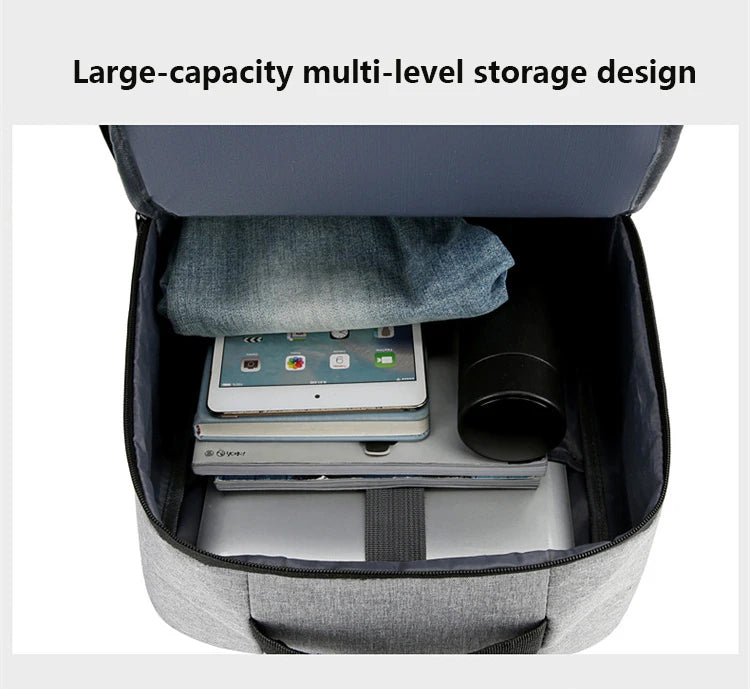 Waterproof Business Backpack for Men – USB Charging 15.6-Inch Laptop Backpack, Large Capacity School & Work Bag, Durable Men’s Backpack