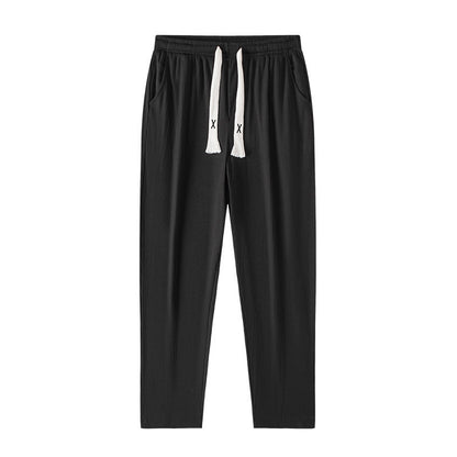 👖 Cropped Casual Loose Men’s Long Pants – Stylish Everyday Streetwear Trousers