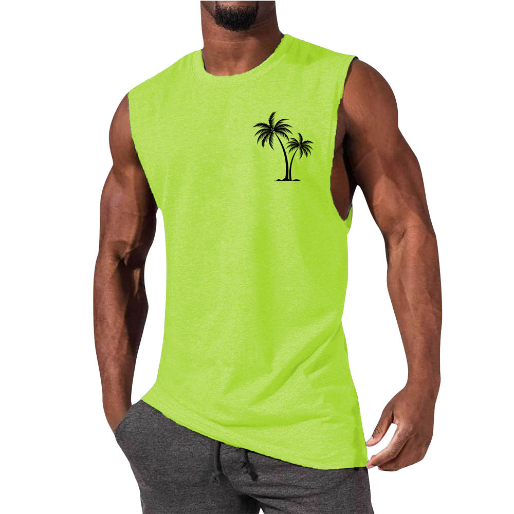 🏋️‍♂️ Men’s Sleeveless Sports Vest – Loose Summer Workout Tank Top