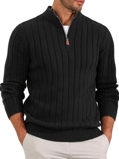 🧥 Retro Versatile Long Sleeve Sweater for Men – Stylish Casual Knitwear