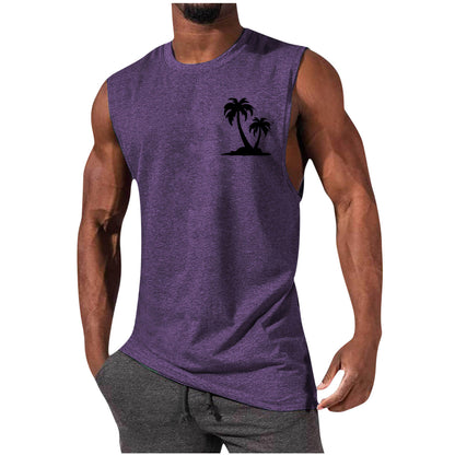 🏋️‍♂️ Men’s Sleeveless Sports Vest – Loose Summer Workout Tank Top