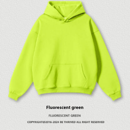 🧥 Solid Color Casual Loose Plus Size Thick Hoodie – Warm Oversized Winter Sweatshirt