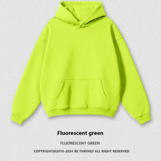 🧥 Solid Color Casual Loose Plus Size Thick Hoodie – Warm Oversized Winter Sweatshirt