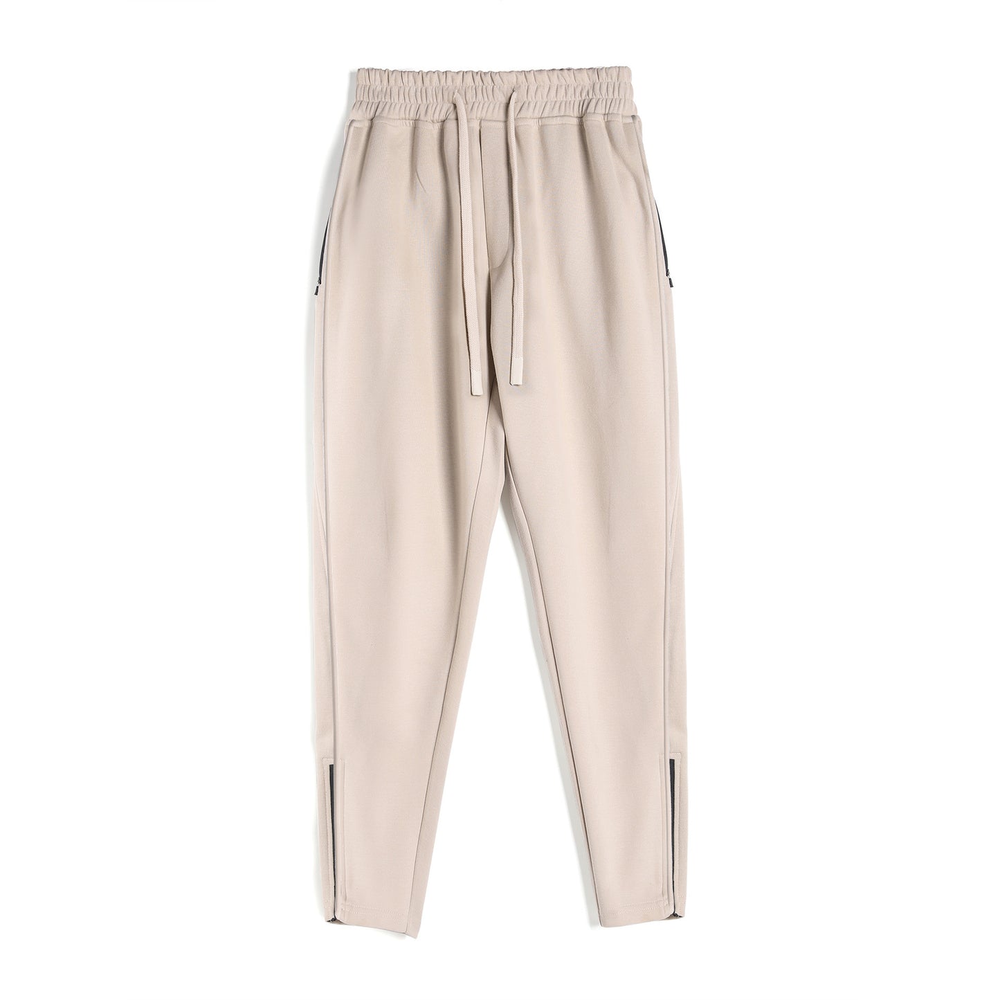 👖 Slim Fit Zipper Ankle Banded Pants – Men’s Stylish Tapered Casual Trousers