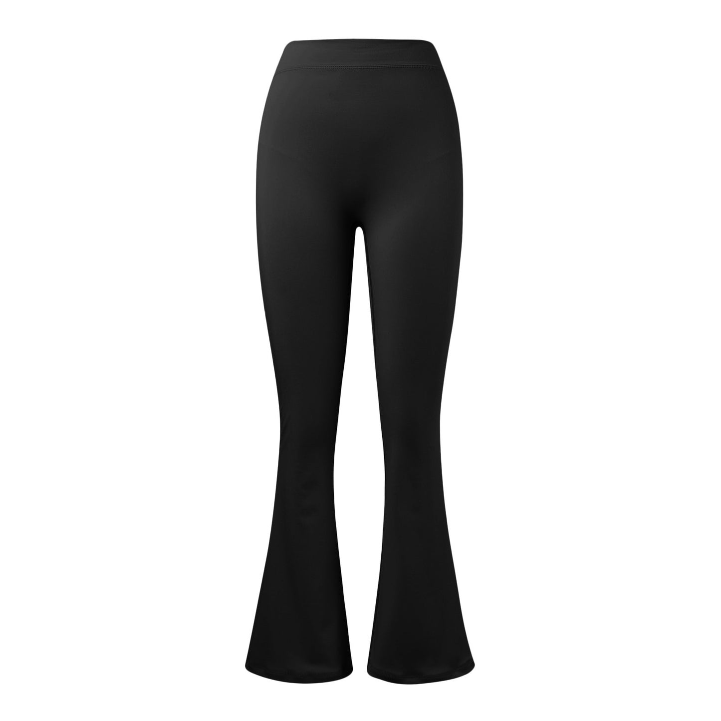 Women's Seamless Nude Feel Flared Yoga Pants – High Waist, Hip-Lifting, Fitness & Running Leggings