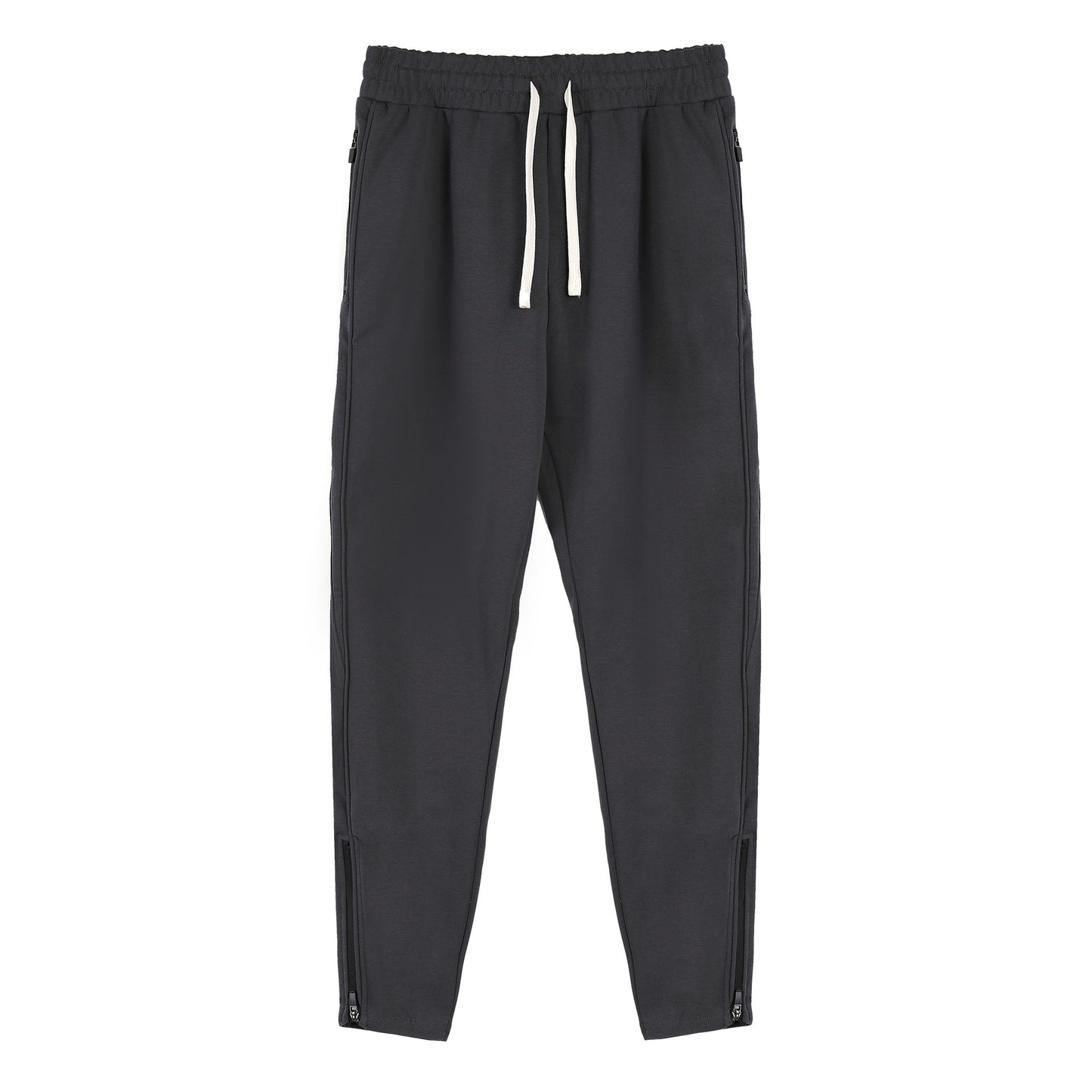 👖 Slim Fit Zipper Ankle Banded Pants – Men’s Stylish Tapered Casual Trousers