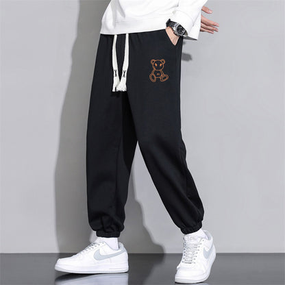 👖 Cropped Casual Loose Men’s Long Pants – Stylish Everyday Streetwear Trousers